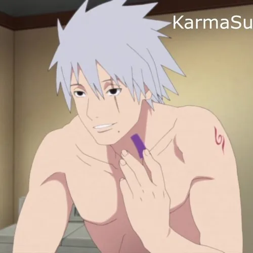 Hình meme Kakashi bật Sharingan nhìn Naruto đang than phiền.