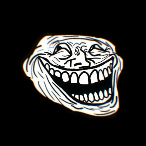 Hình chế meme vui nét mỉm cười lệch đầy mỉa mai