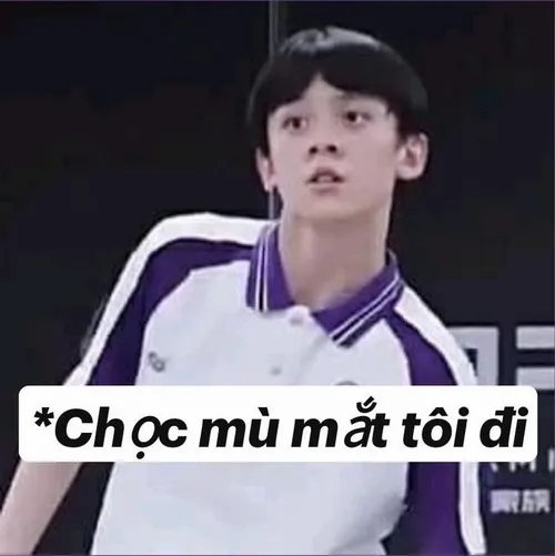 Meme ai đó chọc mù mắt tôi đi