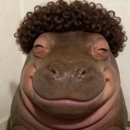 Ảnh meme hà mã pigmy bé bự đáng yêu dễ sợ