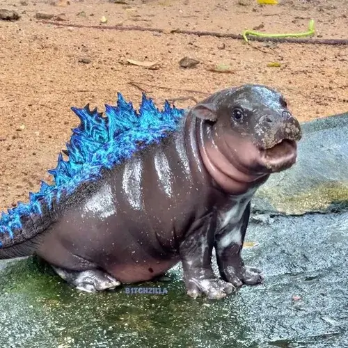 Bộ ảnh meme hà mã siêu ngộ nghĩnh khiến ai xem cũng bật cười