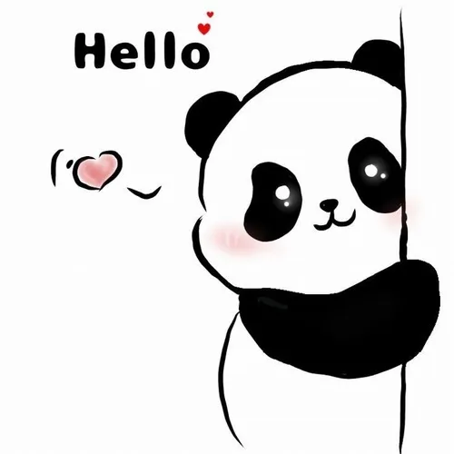 Hình meme gấu trúc alo nè lan nụ cười hé môi đầy ấm áp