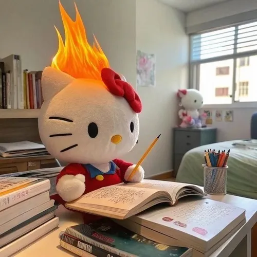 Ảnh chế học hành chống liệt khi não bộ đơ toàn tập