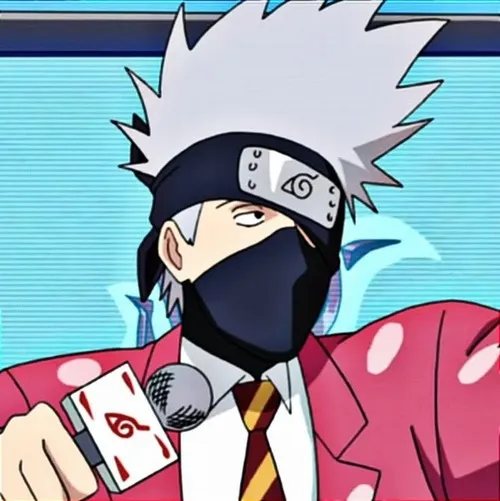 Meme Kakashi nghiêm nghị giữa cơn bão lửa của trận chiến.