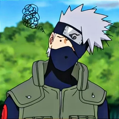 Ảnh vui thầy trầm tư nhìn về tượng đá Hokage phía xa.