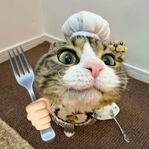 Meme chế mèo nuốt lẹ tái hiện khởi động năng lượng sau bữa ngon