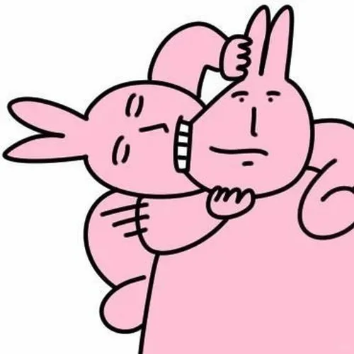 Hình troll thỏ hồng muốn quạt vô mặt tạo cảm giác căng đét hài hước