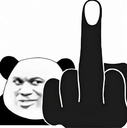 Gấu trúc cùng ngón fuck tạo hiệu ứng gắt mà duyên.