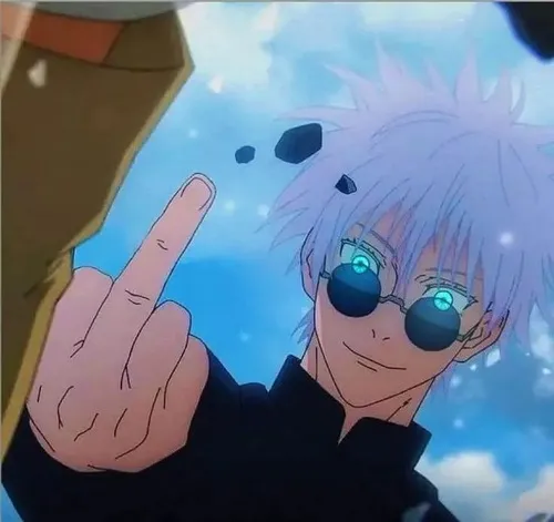 Hoạt hình gương mặt hờn rồi bật ngón fuck như phản ứng nhanh.