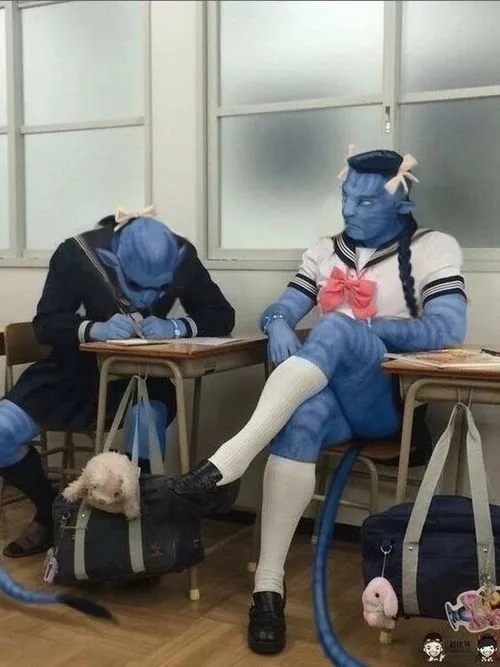 Ảnh troll Neytiri cầm cung mà mặt vẫn dịu dàng