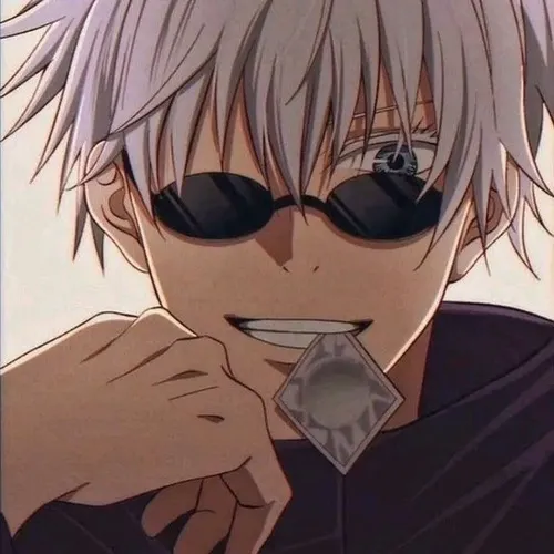 Hình chế Gojo che mắt và nói “tao dạy chú thuật”.