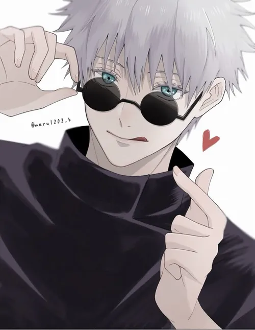 Hình meme vui Gojo tạo tư thế pose ngầu giữa lớp học.