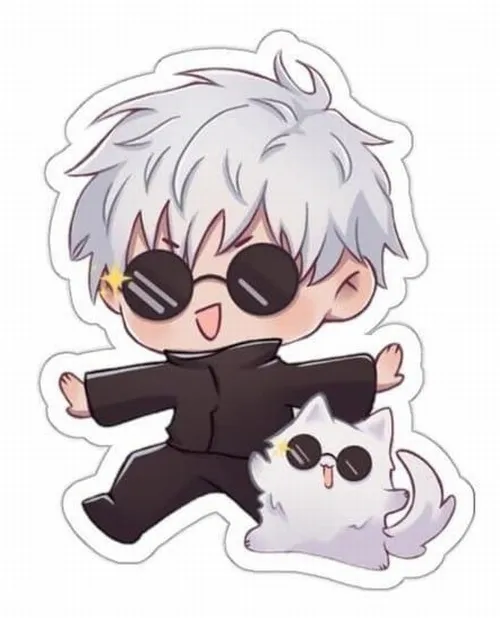 Ảnh chế Gojo bịt mắt mỉm cười như biết trước mọi chuyện.