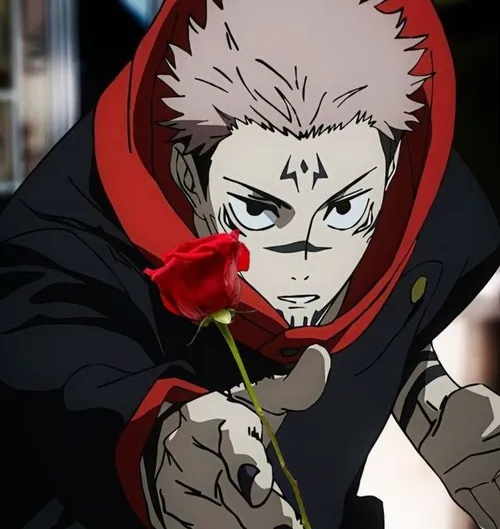 Meme Sukuna tặng hoa hài hước