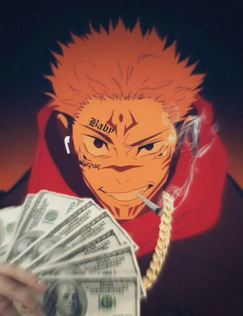 Meme Sukuna thể hiện lạnh lùng tuyệt đối qua ánh nhìn