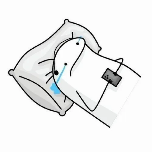 Ảnh hài hình người vẽ tay khóc nức khi áp lực