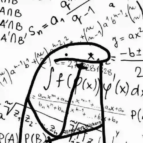 Meme thằn lằn bối rối sy nghĩ công thức toán học