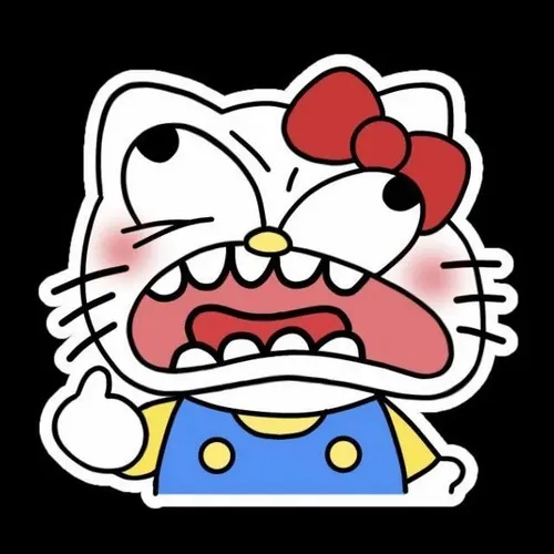 120 Sticker Hello Kitty meme bựa vô tri (có chữ) và dễ thương đổi mood đoạn chat