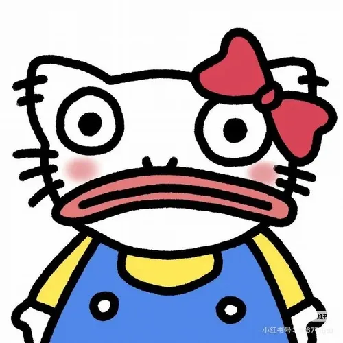 Sticker mèo hoảng hốt với tạo hình bo tròn