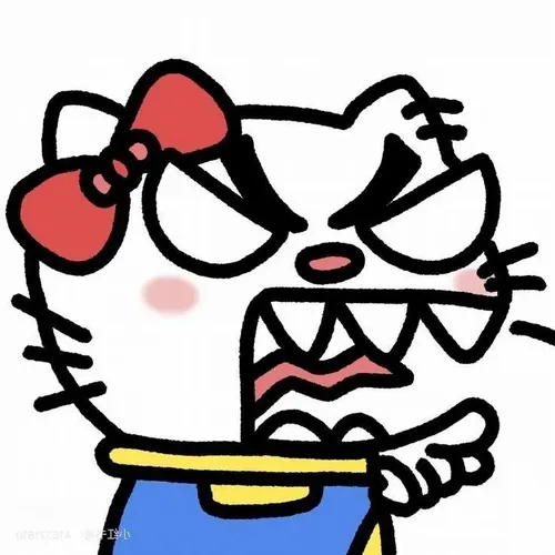 Hello Kitty liếc mắt kiểu meme cà khịa vui nhộn