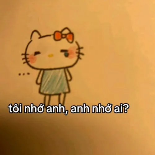 Hello Kitty kawaii kèm chữ tạo vibe nhẹ