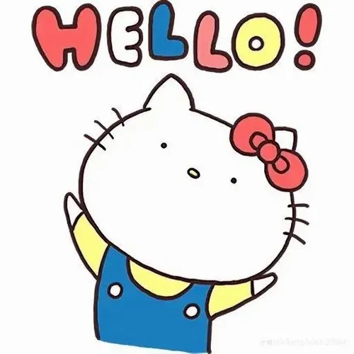 Mèo hồng pastel có chữ phù hợp đa nền tảng