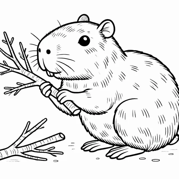 95 Gợi ý tranh tô màu capybara giúp bé nhận biết loài vật và luyện tay