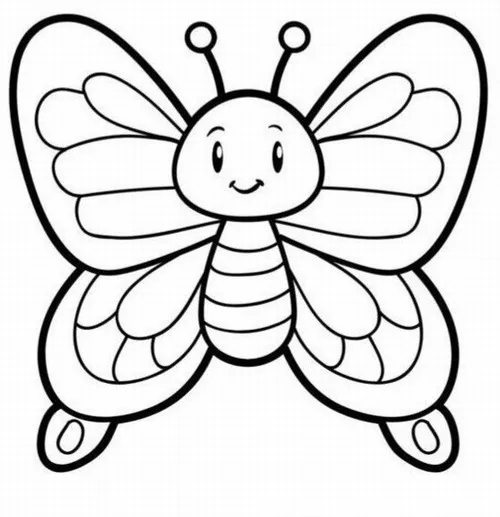 Tranh tô màu con bướm rực rỡ giúp bé yêu thiên nhiên