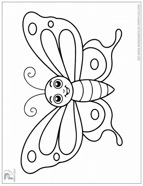 Hoạt động tô màu con bướm giúp bé thư giãn vui chơi