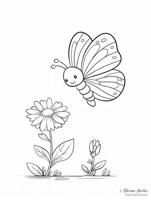 Tô màu con bướm cùng con để học về sự kiên nhẫn và tự do