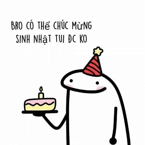 Ảnh sinh nhật gắn bánh kem và nến thổi vui