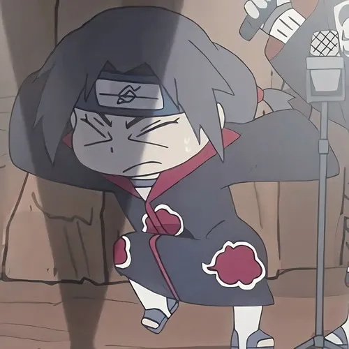 Ảnh troll Itachi quay đầu nhẹ tạo vibe bí ẩn quen thuộc của Uchiha