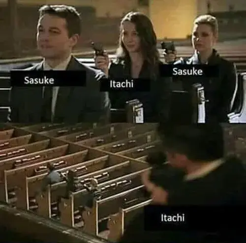 Ảnh troll Itachi nghiêm trọng pha chút kiêu bạc khiến ai cũng dè chừng