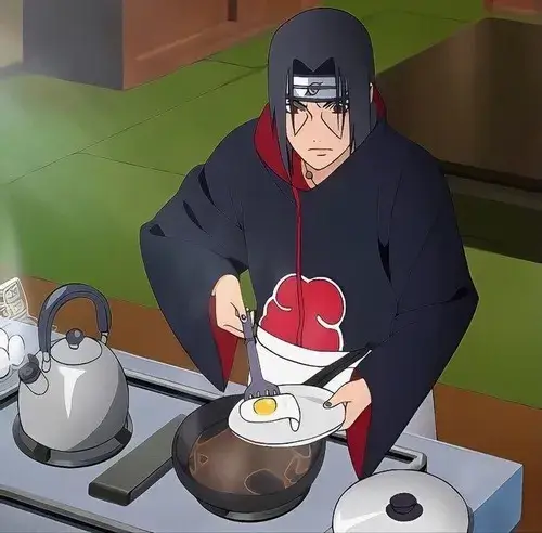 Meme hài Itachi thở dài cho thấy gánh nặng gia tộc đè nặng năm tháng