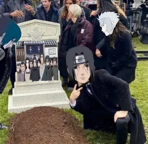 Meme chế Itachi im lặng dưới đàn quạ đen khiến người xem rùng mình