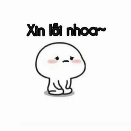 Meme lời xin lỗi dễ thương gửi người yêu giận
