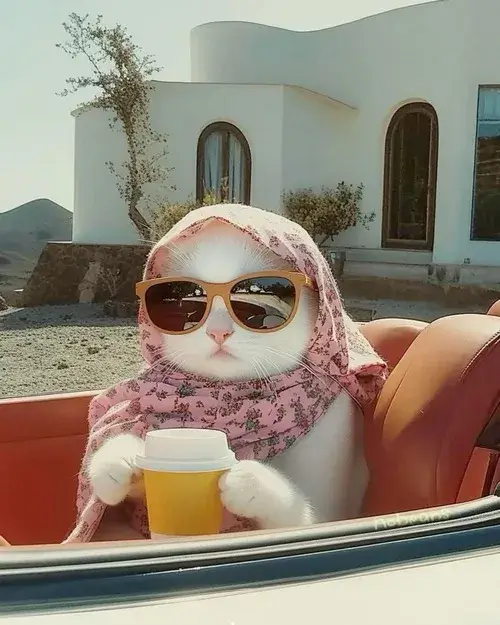 Hình đại diện cute ảnh mèo dễ thương khoe bộ lông mềm