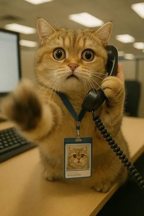 Ảnh hiển thị avatar mèo xinh môi trường phòng ngủ ấm