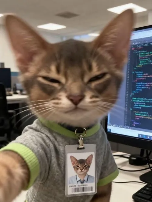 Ảnh đại diện cá nhân hình mèo cute ánh sáng tự nhiên