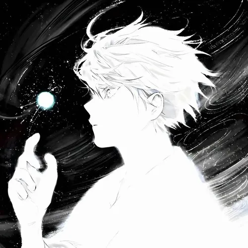 Avatar phong cách anime nghiêng góc mặt và chiều sâu mềm