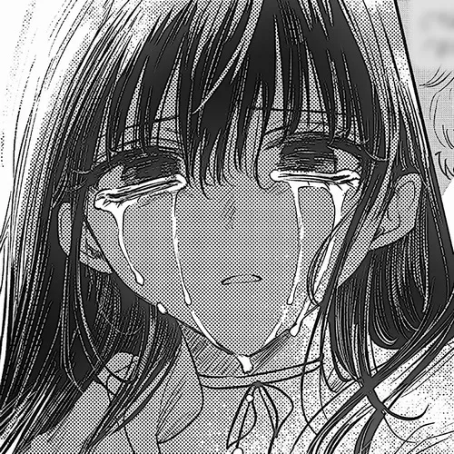 Avatar anime buồn khóc trắng đen dành cho những ngày bạn chỉ muốn lặng đi