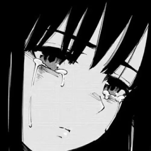 Ảnh đại diện ngầu anime buồn khóc ôm trọn nét chì lạnh làm điểm nhấn