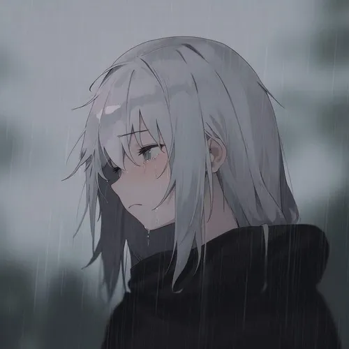 Hình đại diện Tiktok anime buồn khóc gợi nét chì mảnh