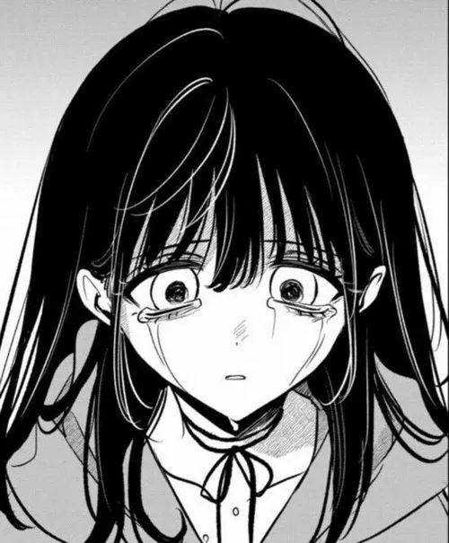 Ảnh đại diện ngầu tranh anime khóc mang tông xám sâu buồn rã