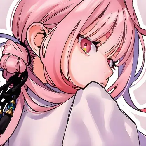 Hình đại diện cute avatar hồng dễ thương tô điểm nét vẽ trong trẻo