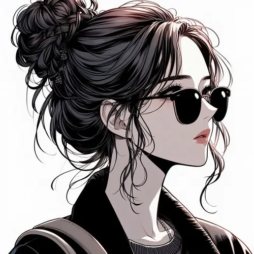 Ảnh hiển thị hình đại diện phong cách manga giữ biểu cảm chùng xuống