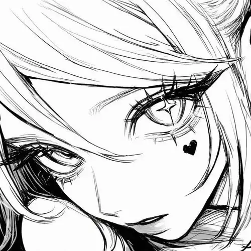 Ảnh trang cá nhân avatar nữ đường viền sắc tạo khoảng cách