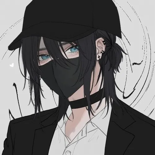 Avatar anime nữ đeo khẩu trang tạo điểm nhấn bằng ánh mắt đầy chiều sâu