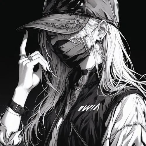 Avatar anime nữ đeo khẩu trang hợp cho mạng xã hội cần phong cách chỉnh chu