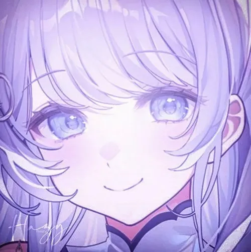 Ảnh profile anime nữ sáng nhờ đường nét tạo tổng thể thanh gọn